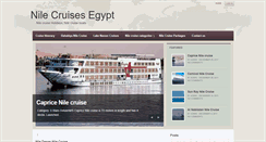 Desktop Screenshot of nilecruiseofegypt.com