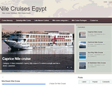 Tablet Screenshot of nilecruiseofegypt.com